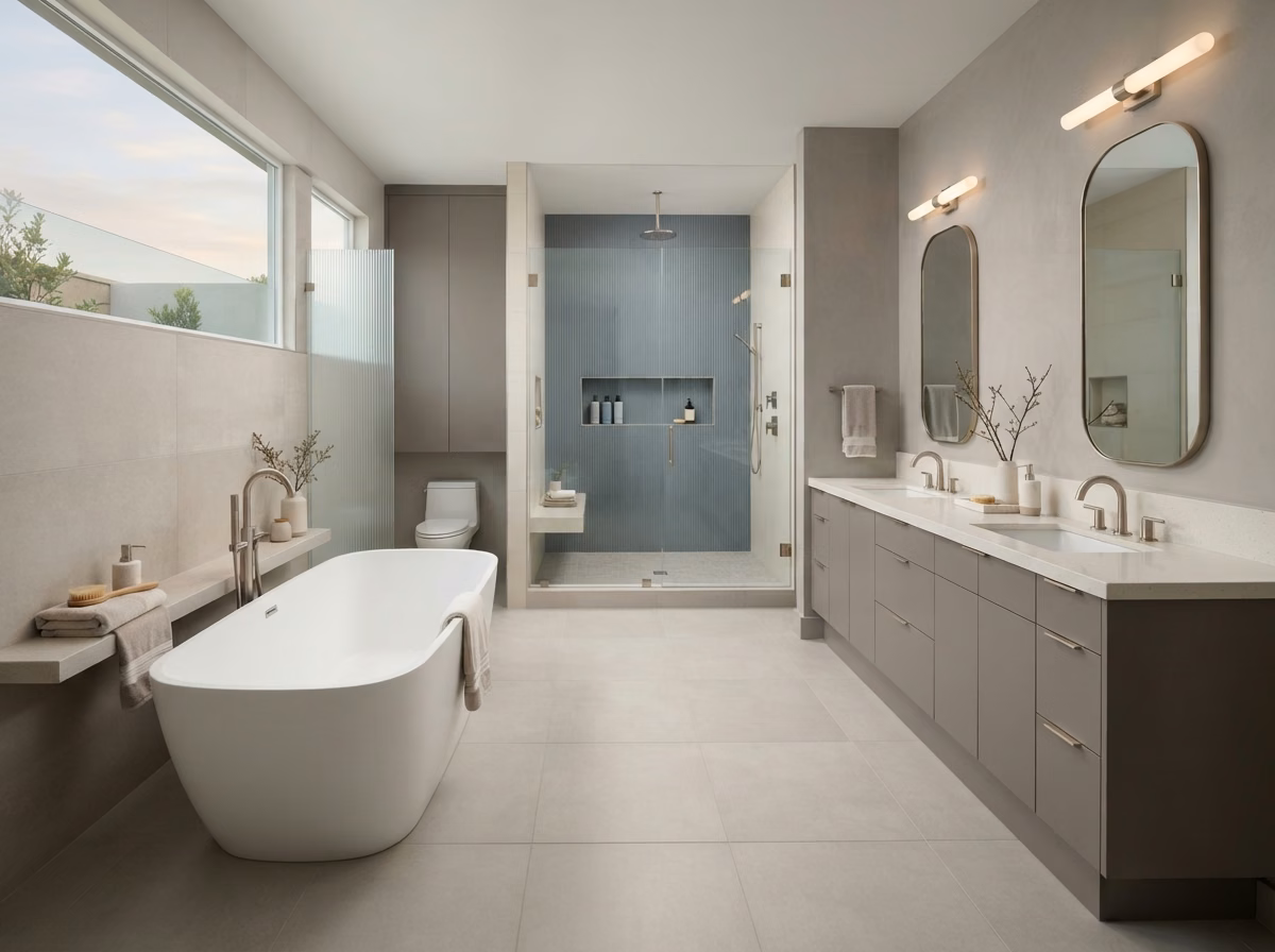 Laguna Beach bathroom remodeling service area in Orange County.