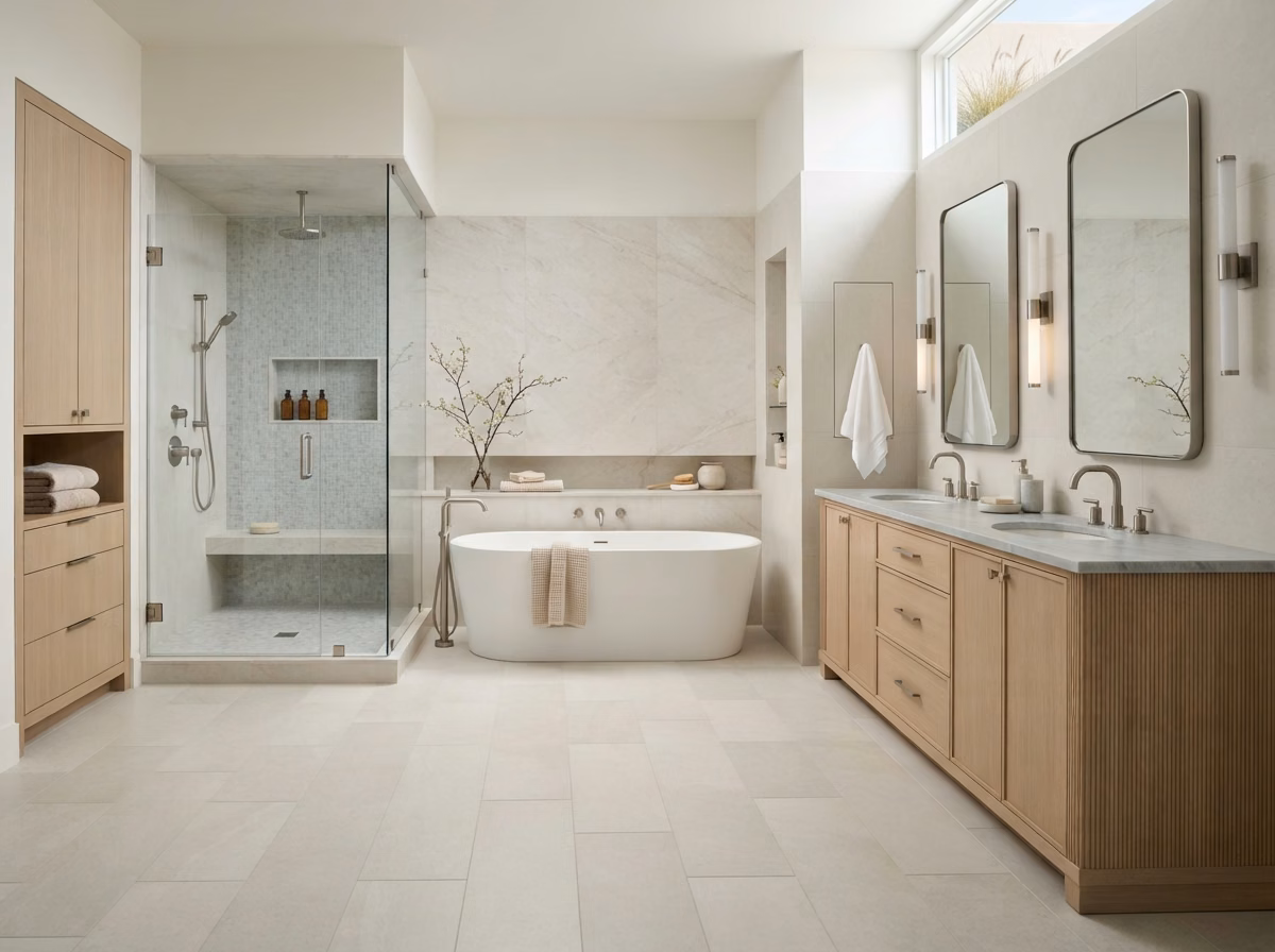Newport Beach bathroom remodeling service area in Orange County.