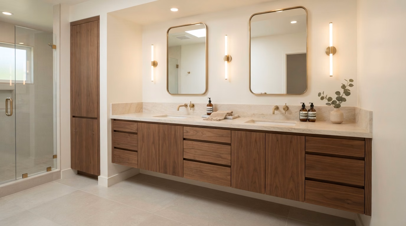 Bathroom Vanity Installation | Orange County Bathroom vanity installation in Orange County.